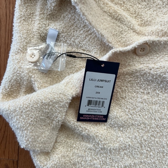 NWT Smash & Tess Lilli Jumpsuit in Cream size 2XS - Picture 2 of 7